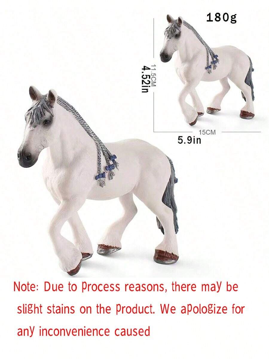 Modelo de caballo realista, animal de granja de caballos salvajes