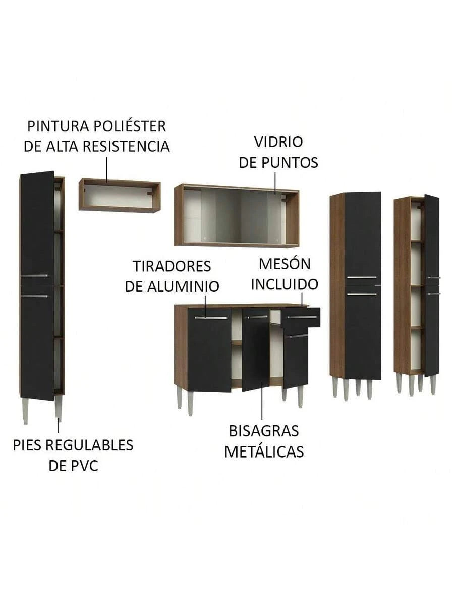 Cocina Integral Completa Modular Madesa 261cm