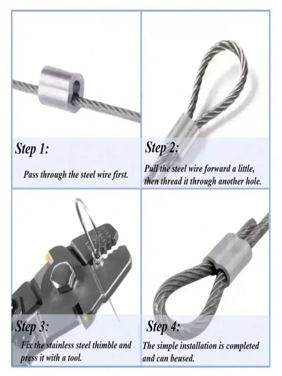 Cable de acero para tender ropa al aire libre