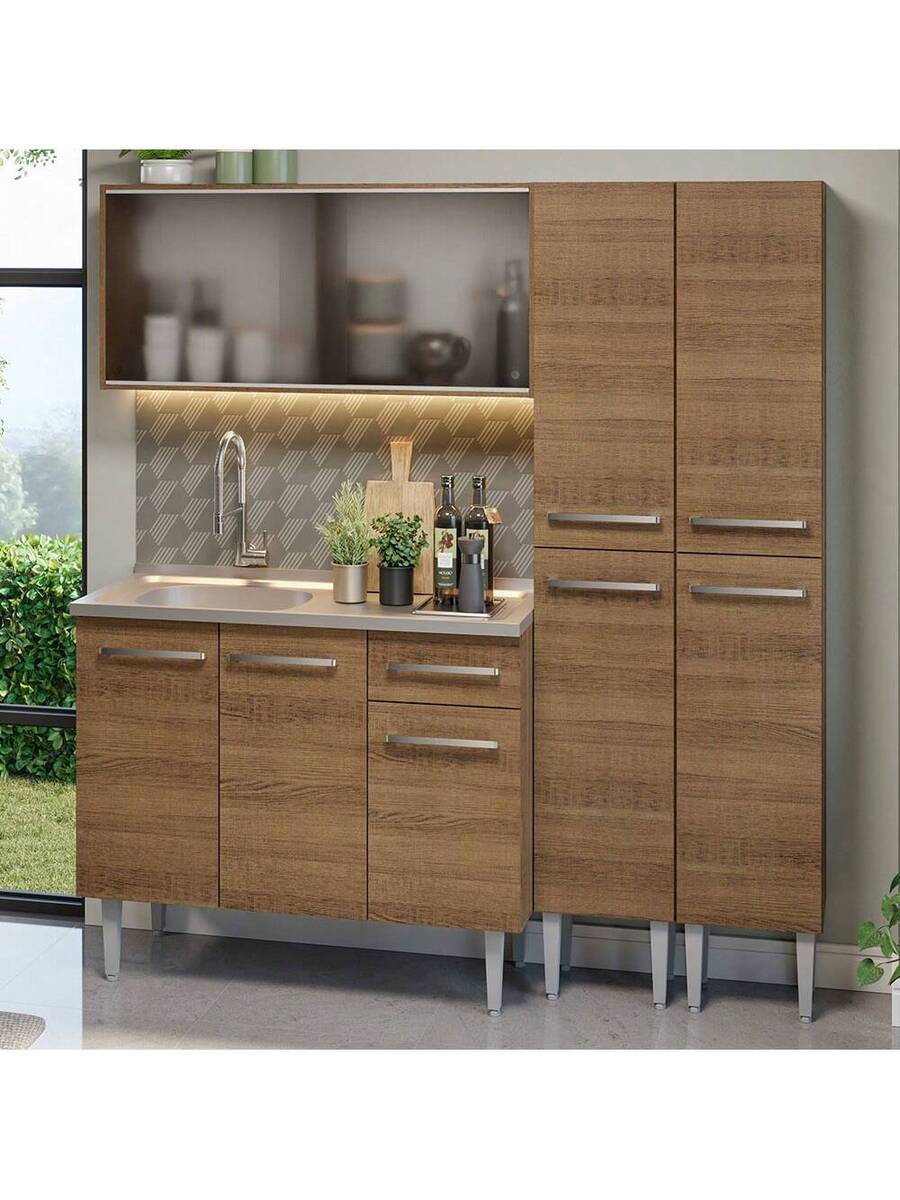 Cocina Integral Completa Modular Madesa Emilly 169cm