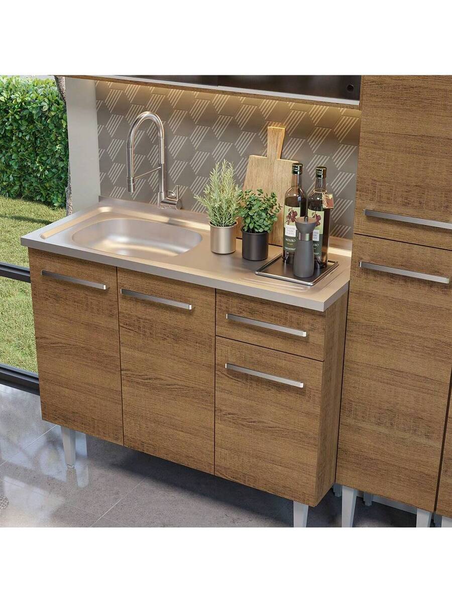 Cocina Integral Completa Modular Madesa Emilly 169cm