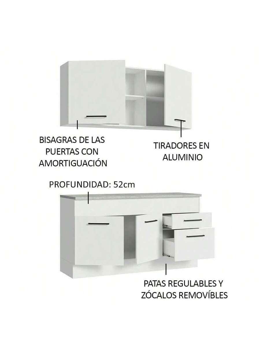Mueble De Cocina Compacto 150cm