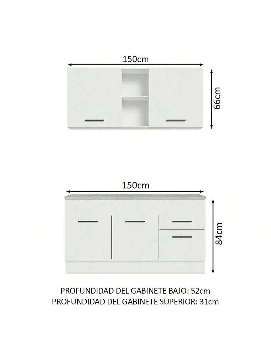 Mueble De Cocina Compacto 150cm