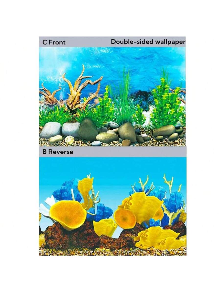 Fondo de acuario de alta definición con imagen 3D tridimensional