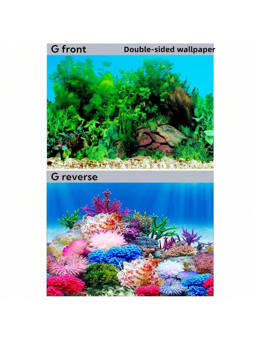 Fondo de acuario de alta definición con imagen 3D tridimensional