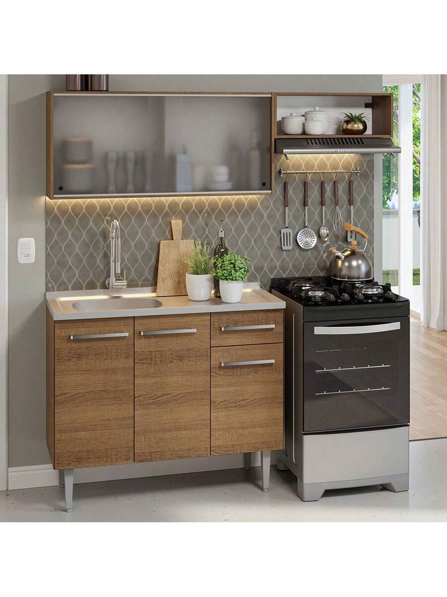 Cocina Integral Completa Modular Madesa 165cm Con Tarja