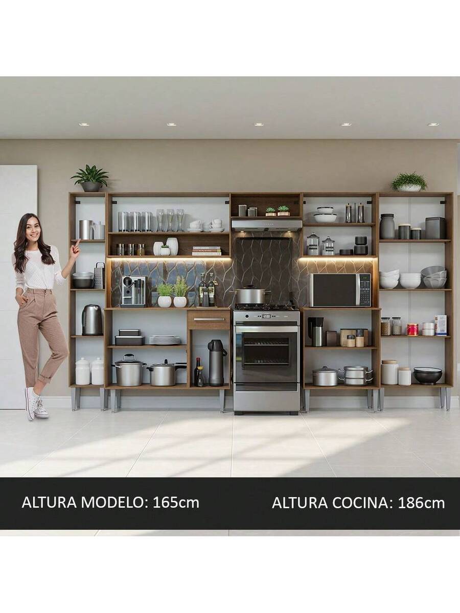Cocina Integral Completa Modular Madesa 325cm
