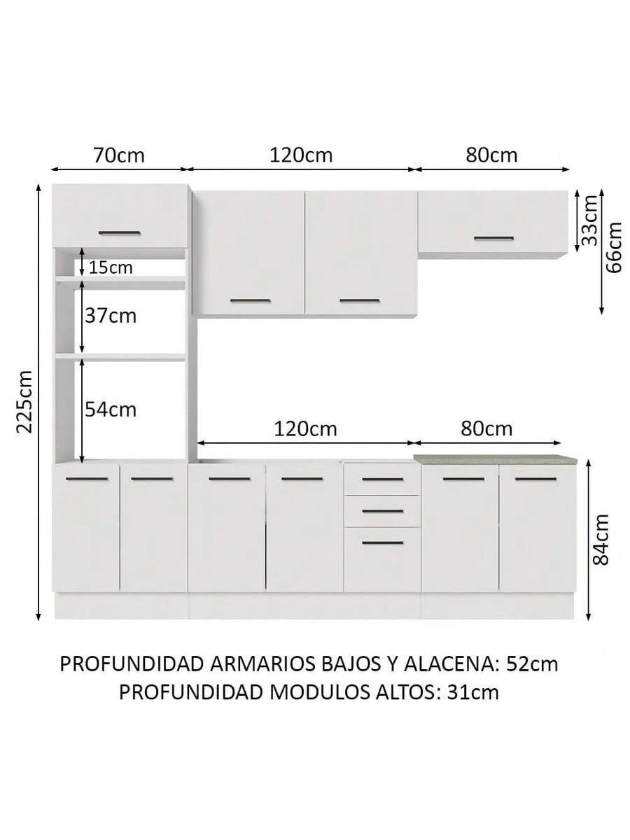 Mueble De Cocina Integral 270cm