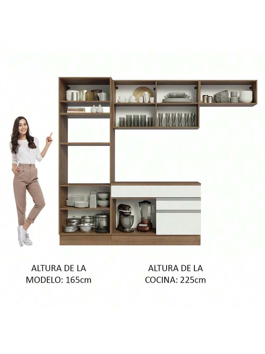 Cocina Integral 270cm Glamy Madesa