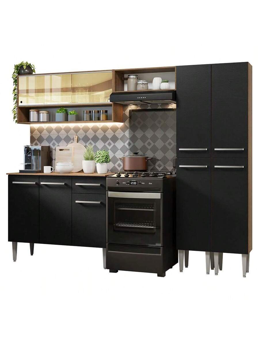 Cocina Integral Completa Modular Madesa Emilly 229cm