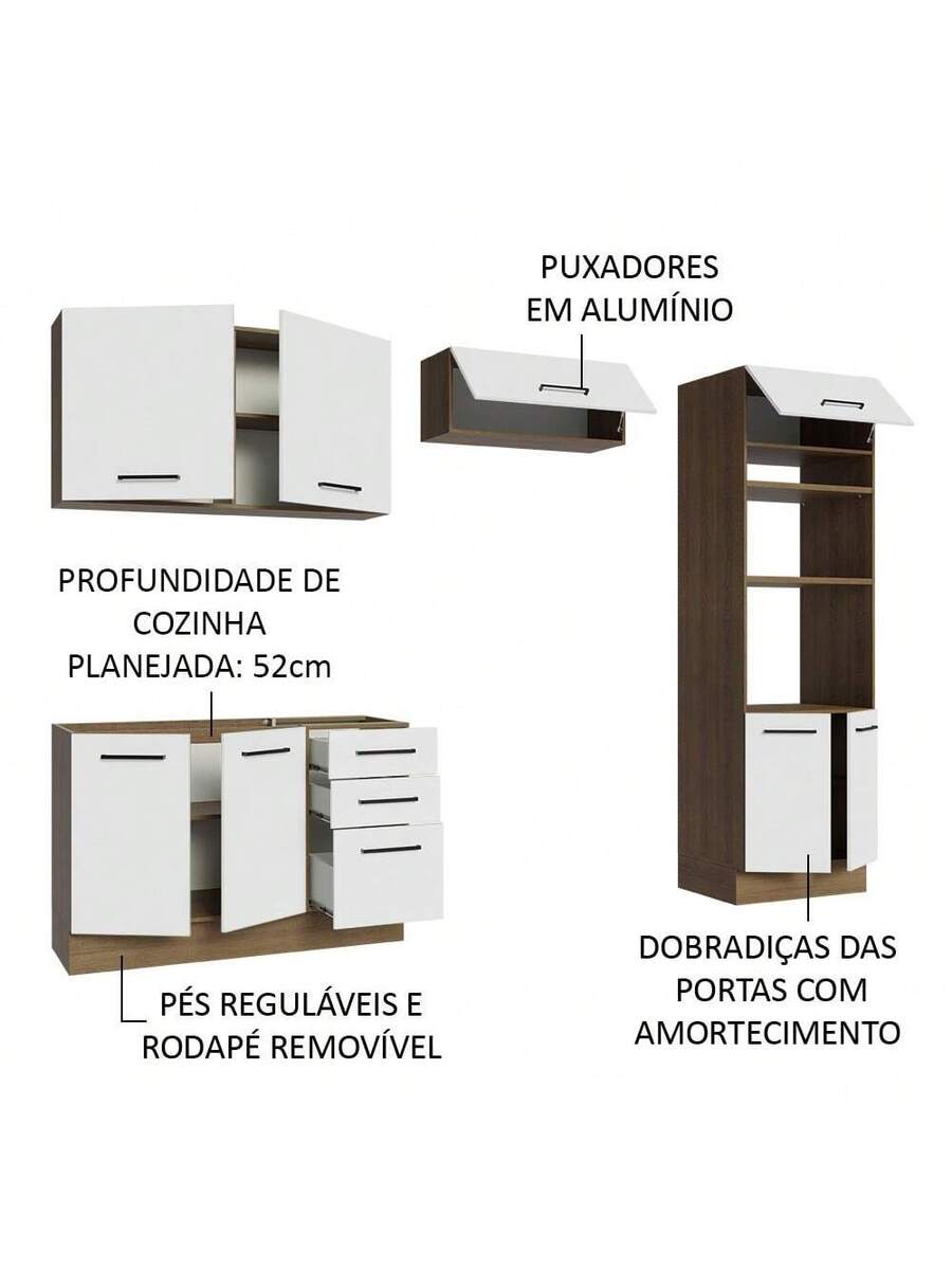 Cocina Integral Completa Modular Madesa Agata 270cm