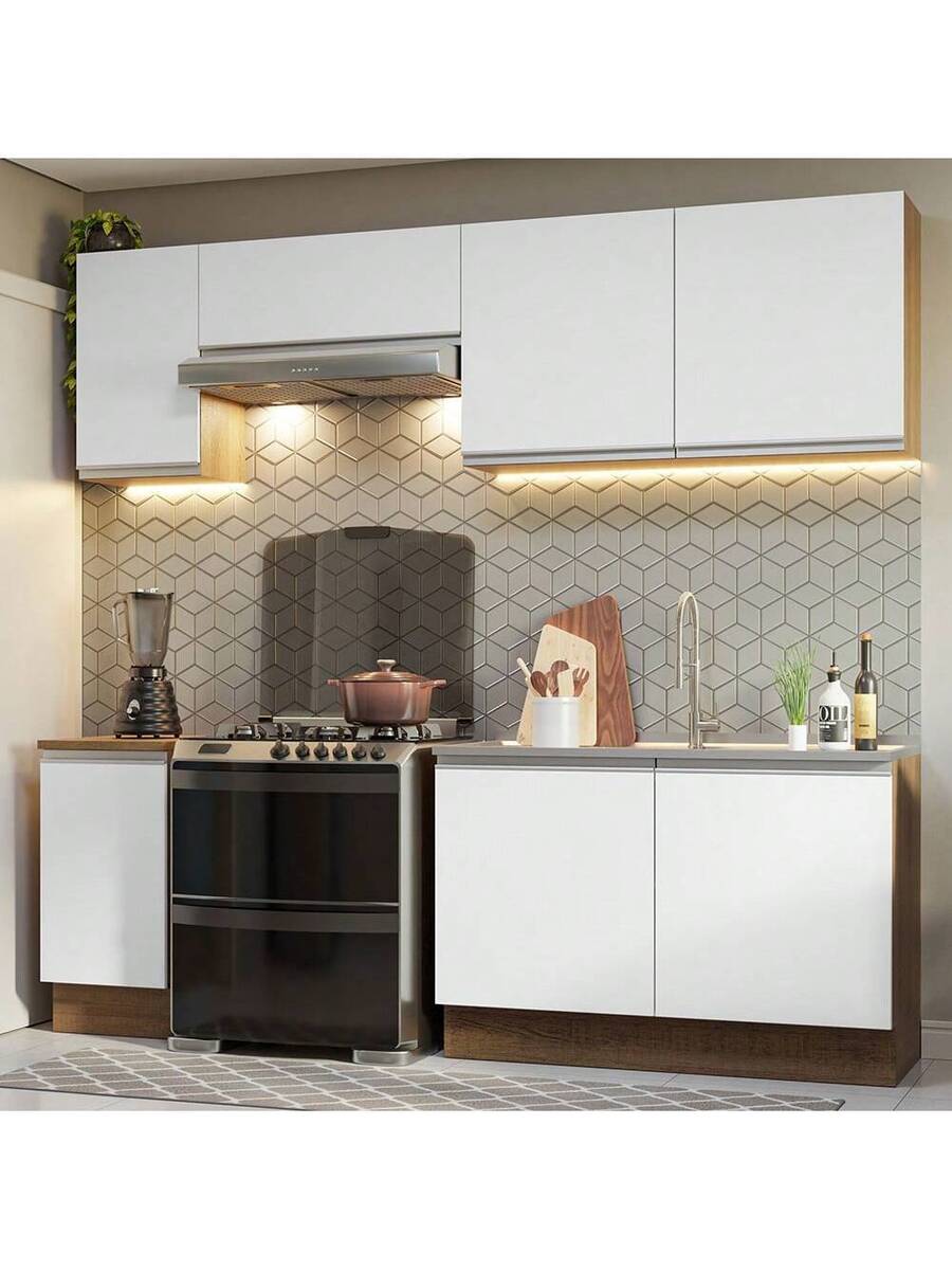 Mueble De Cocina Integral 240cm Glamy Madesa 10