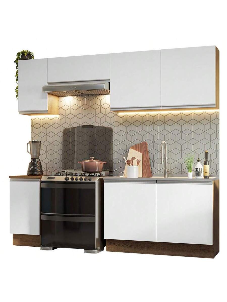 Mueble De Cocina Integral 240cm Glamy Madesa 10