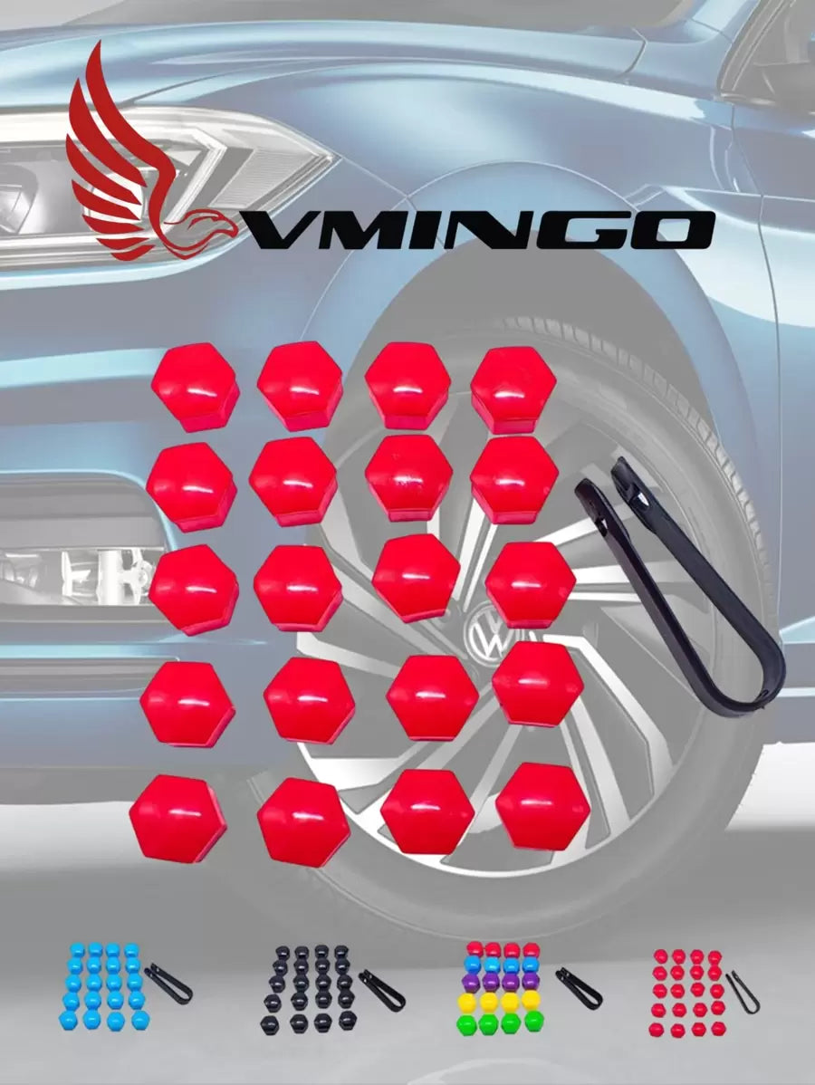 20 Piezas Tapon Hexagonal VW Deportivo Cubre Birlo Tapa Perno 17mm