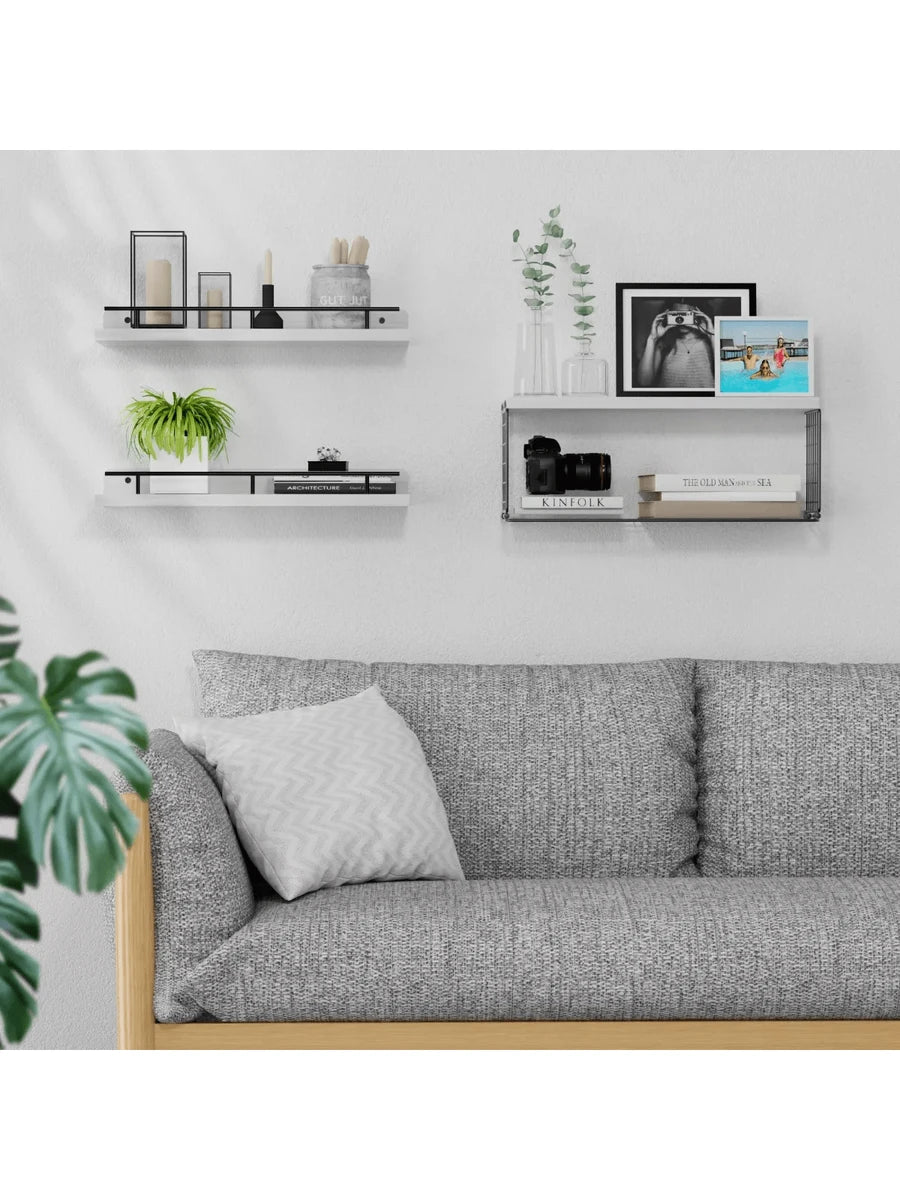 3 Repisas Flotantes de Madera