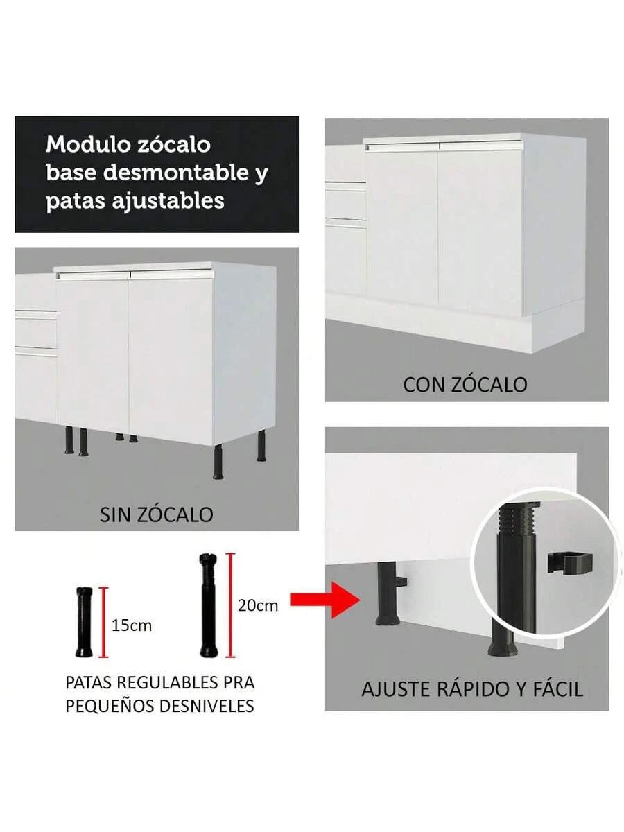 Cocina Integral Completa Modular Madesa 280cm