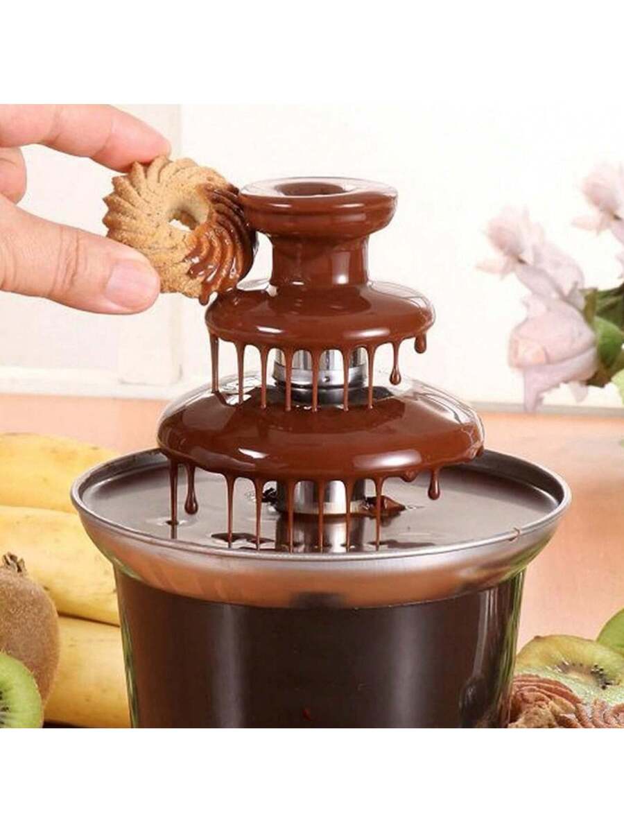 Fuente de chocolate para el hogar de tres capas
