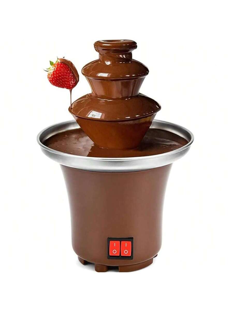 Fuente de chocolate para el hogar de tres capas