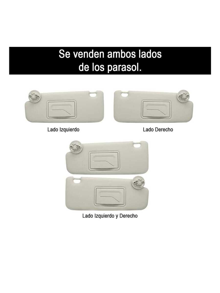Parasol Visera Chevrolet S O N I C (2012 - 2022) Spark (2011 - 2022) Beat (2018 - 2022) Oni x (2021 2022) Matiz (2004 - 2017) Tracker (2021 - 2023) Par Piloto Copiloto