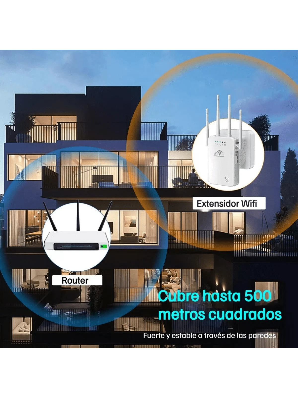 Amplificador de señal WiFi para el hogar