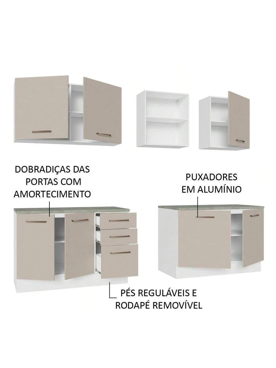 Cocina Integral Completa Modular Madesa Agata 240cm