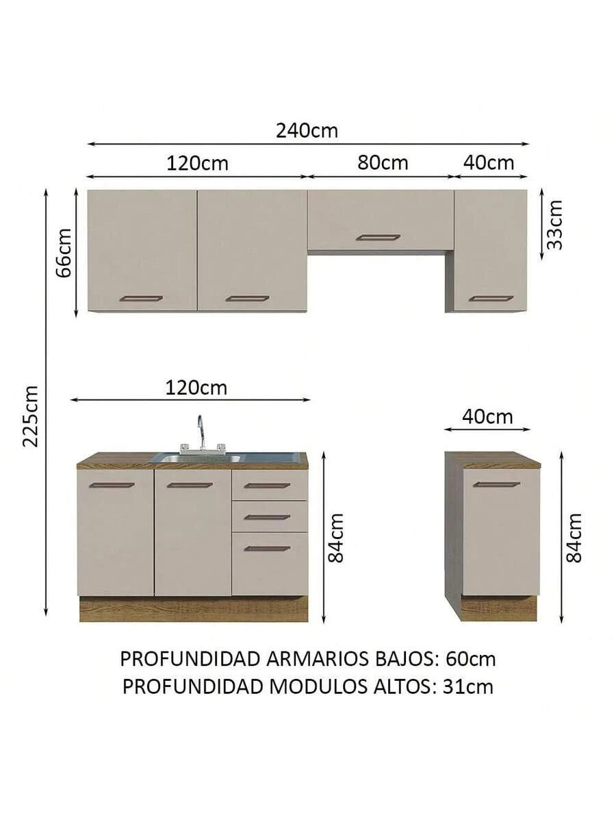 Cocina Integral Modular Luna