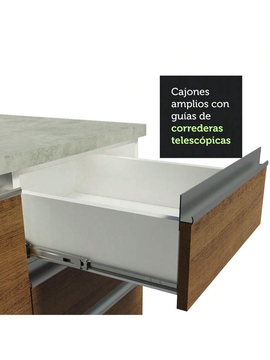 Cocina Integral Madesa Glamy Sin Encimera 180cm