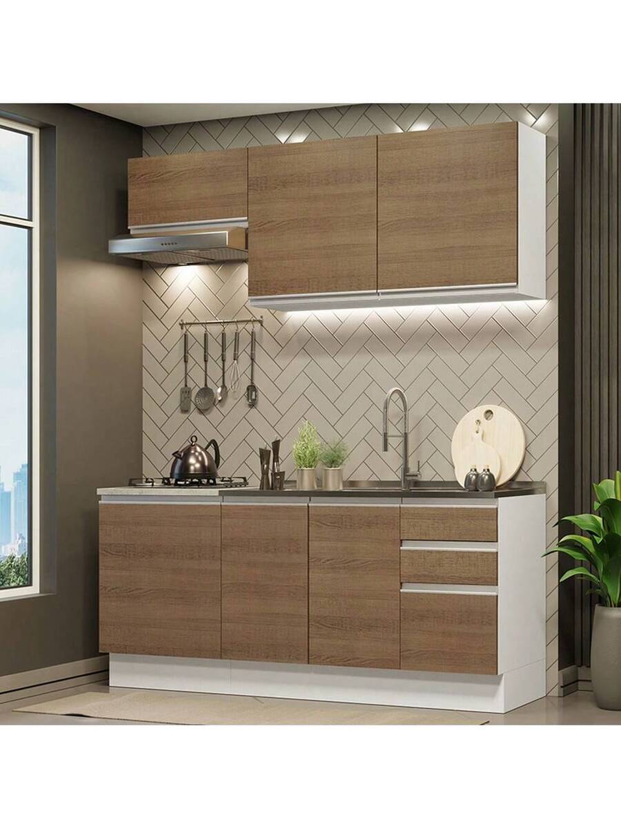 Cocina Integral Madesa Glamy Sin Encimera 180cm