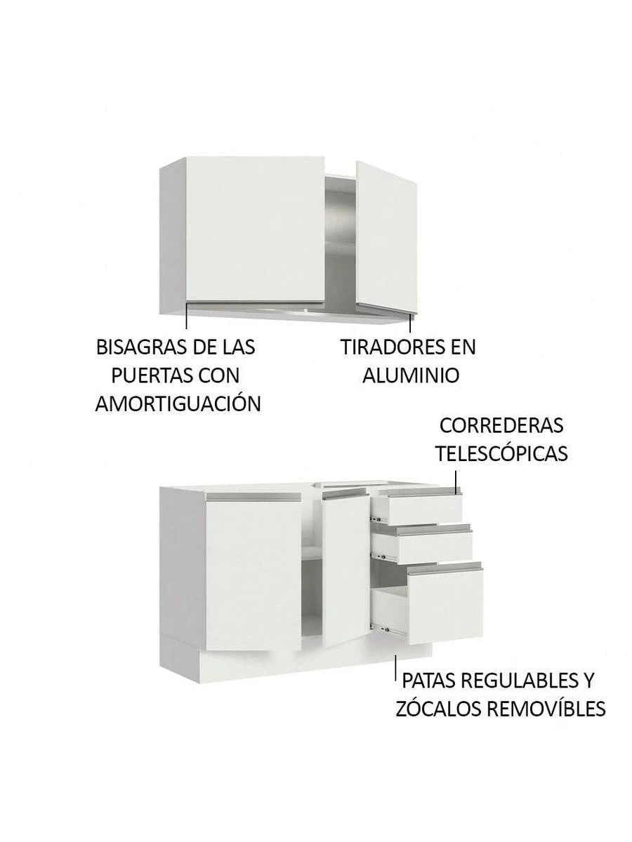 Cocina Integral Completa Modular Madesa Glamy