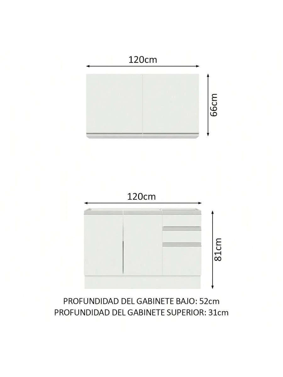 Cocina Integral Completa Modular Madesa Glamy