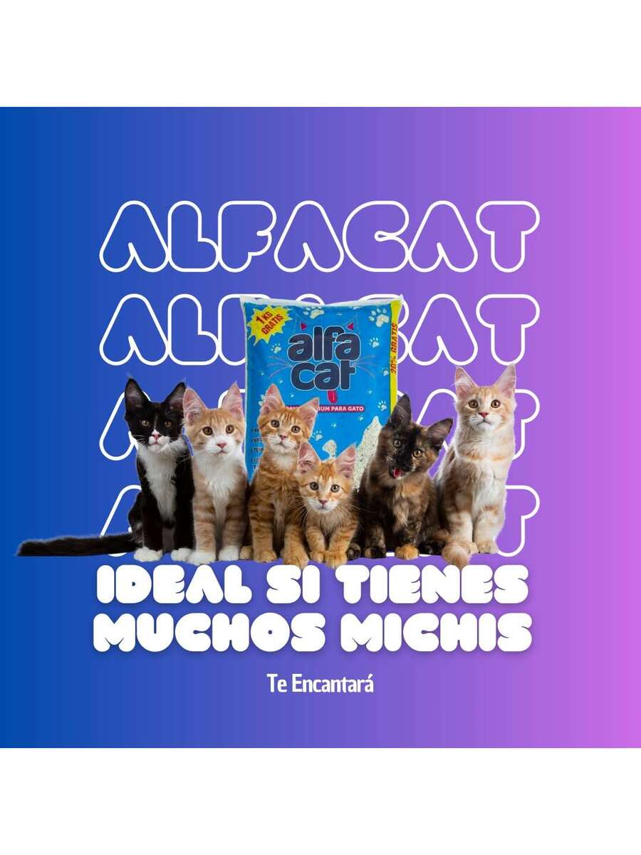 Alfa Cat 6kg Original Arena Sanitaria Aglutinante para Gato