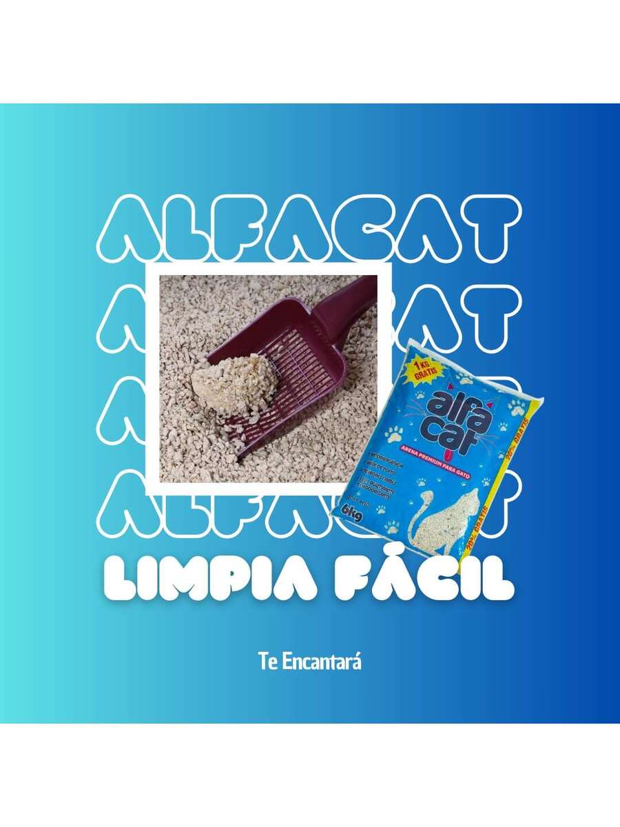 Alfa Cat 6kg Original Arena Sanitaria Aglutinante para Gato