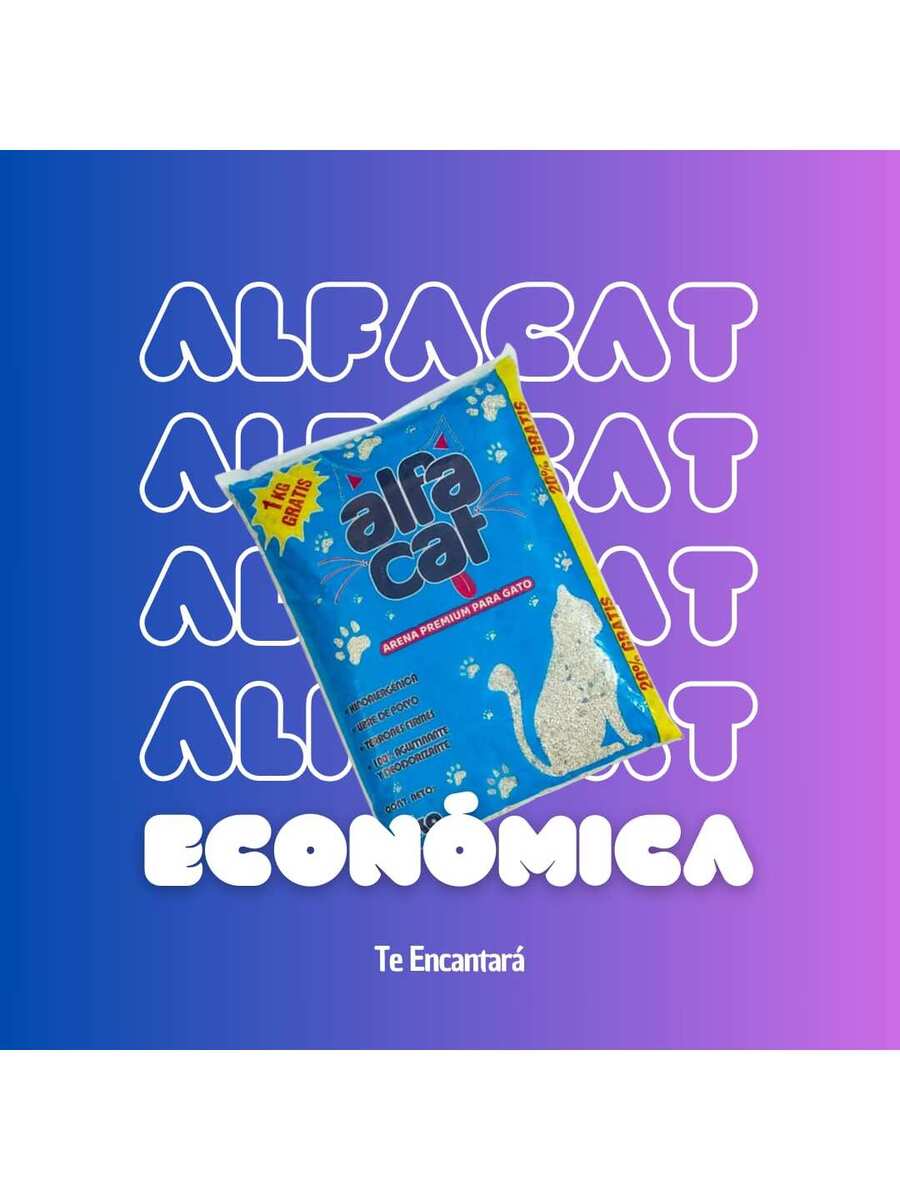 Alfa Cat 6kg Original Arena Sanitaria Aglutinante para Gato
