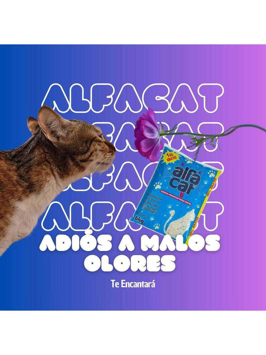 Alfa Cat 6kg Original Arena Sanitaria Aglutinante para Gato