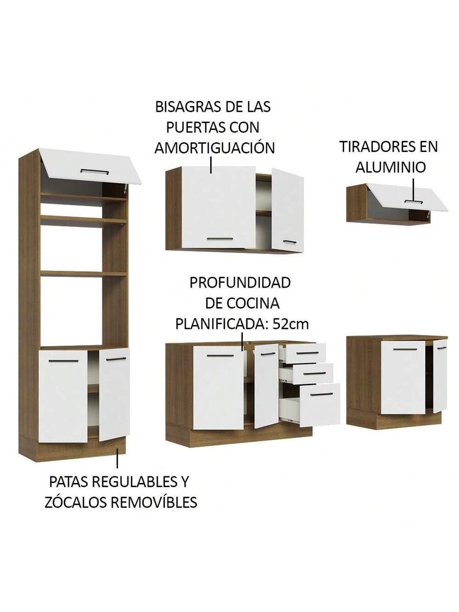 Cocina Integral 270cm Agata Madesa 01