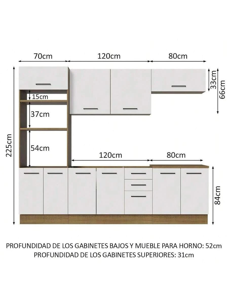 Cocina Integral 270cm Agata Madesa 01