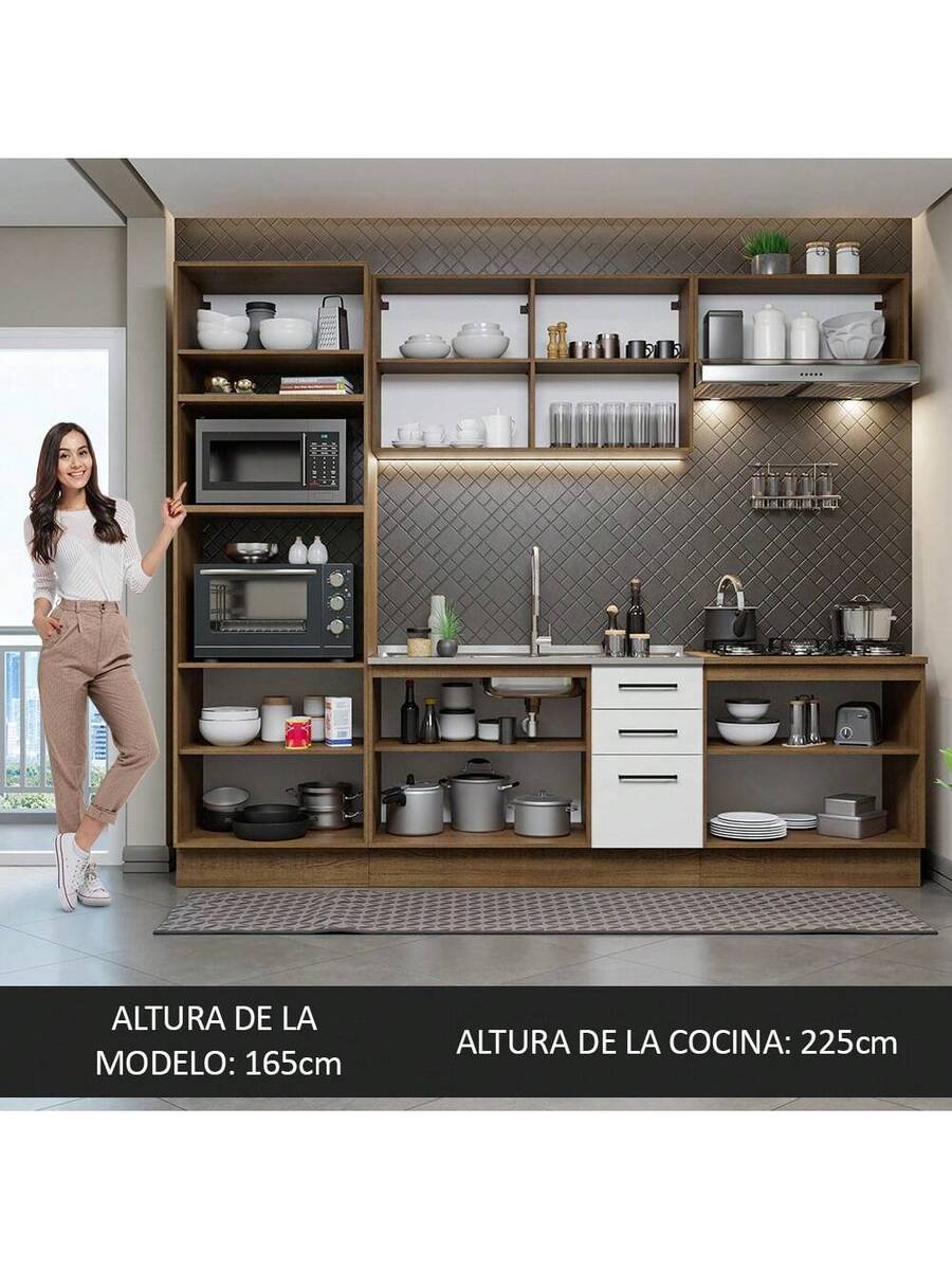 Cocina Integral 270cm Agata Madesa 01