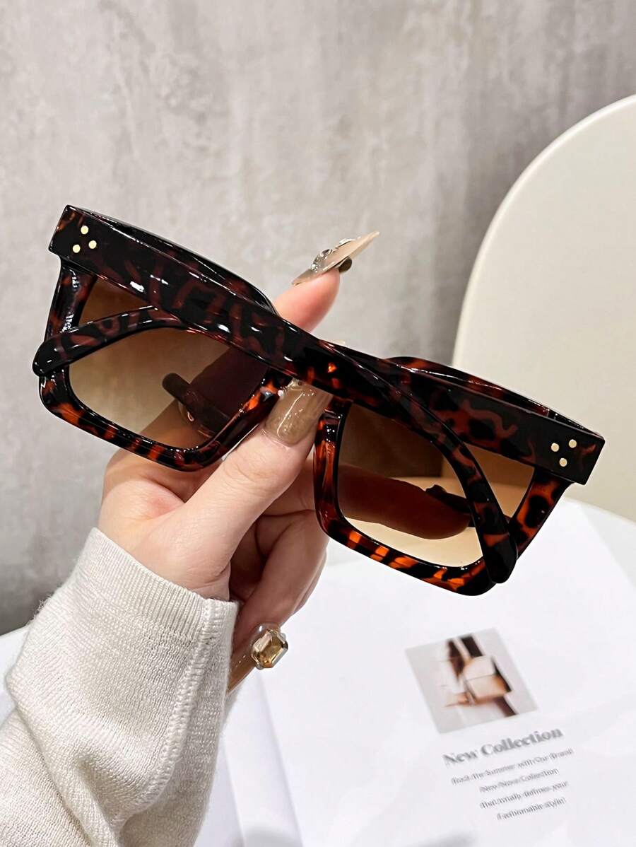 gafas de plástico de moda oversize para mujer