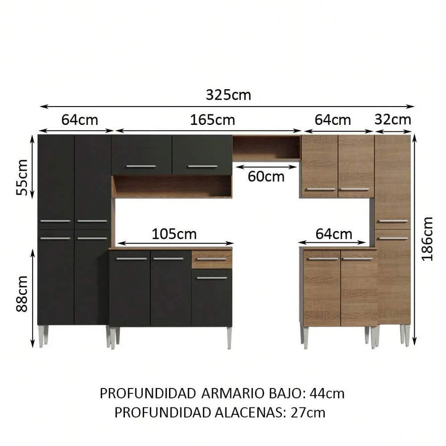 Armario Cocina Completo 325cm