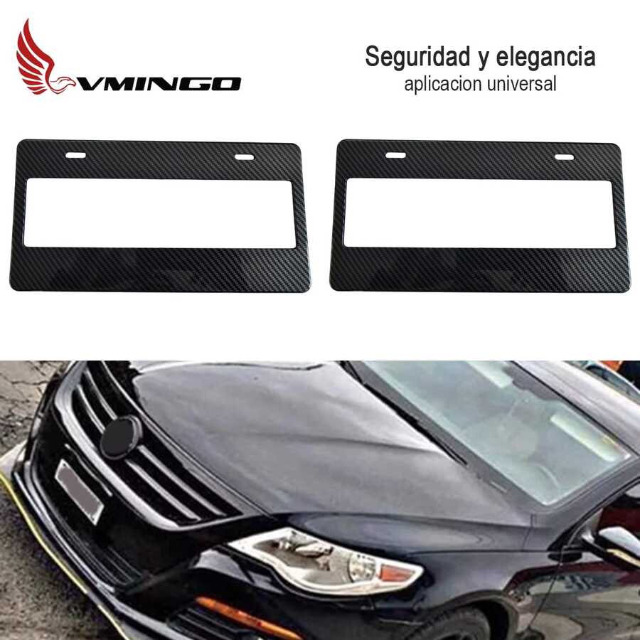 Porta Placas Juego 2 Piezas Tipo Europeo Universal