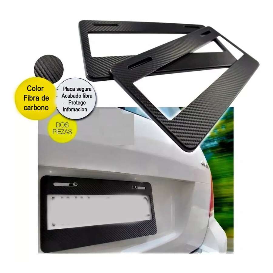 Porta Placas Juego 2 Piezas Tipo Europeo Universal