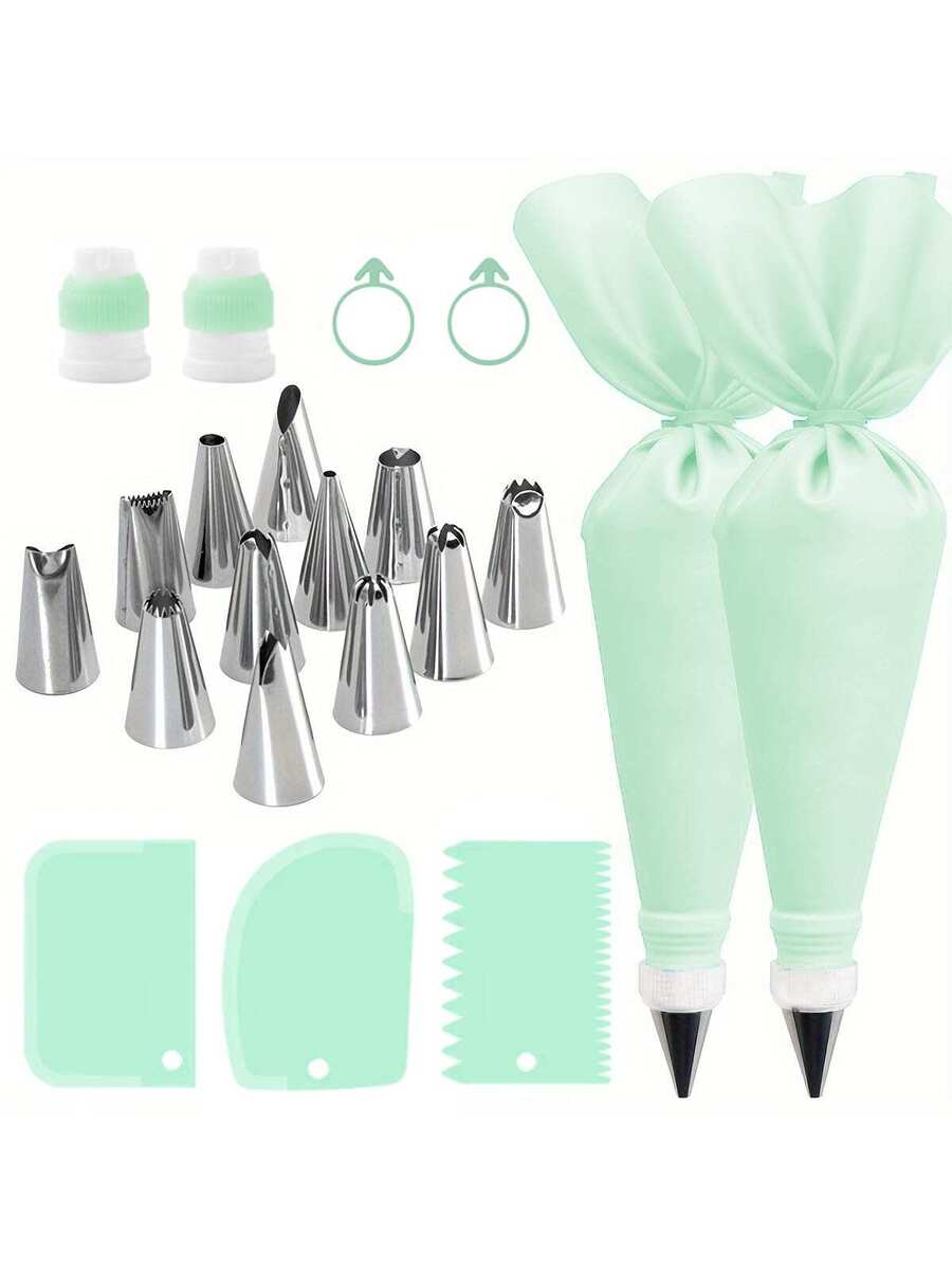 21 piezas de herramientas para decorar pasteles