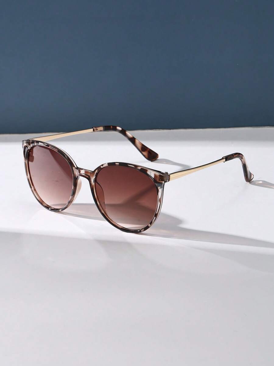 gafas de sol unisex retro de metal redondas