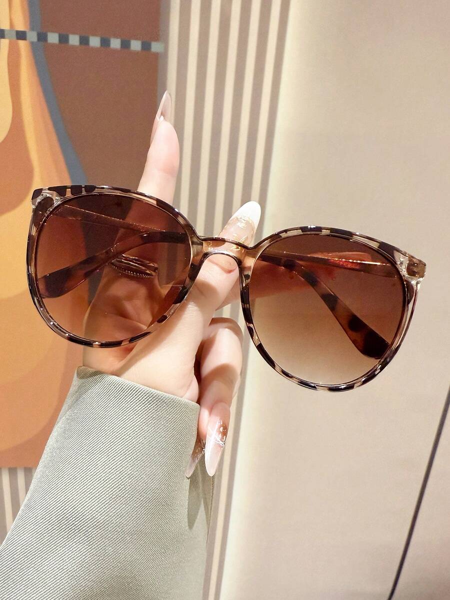 gafas de sol unisex retro de metal redondas
