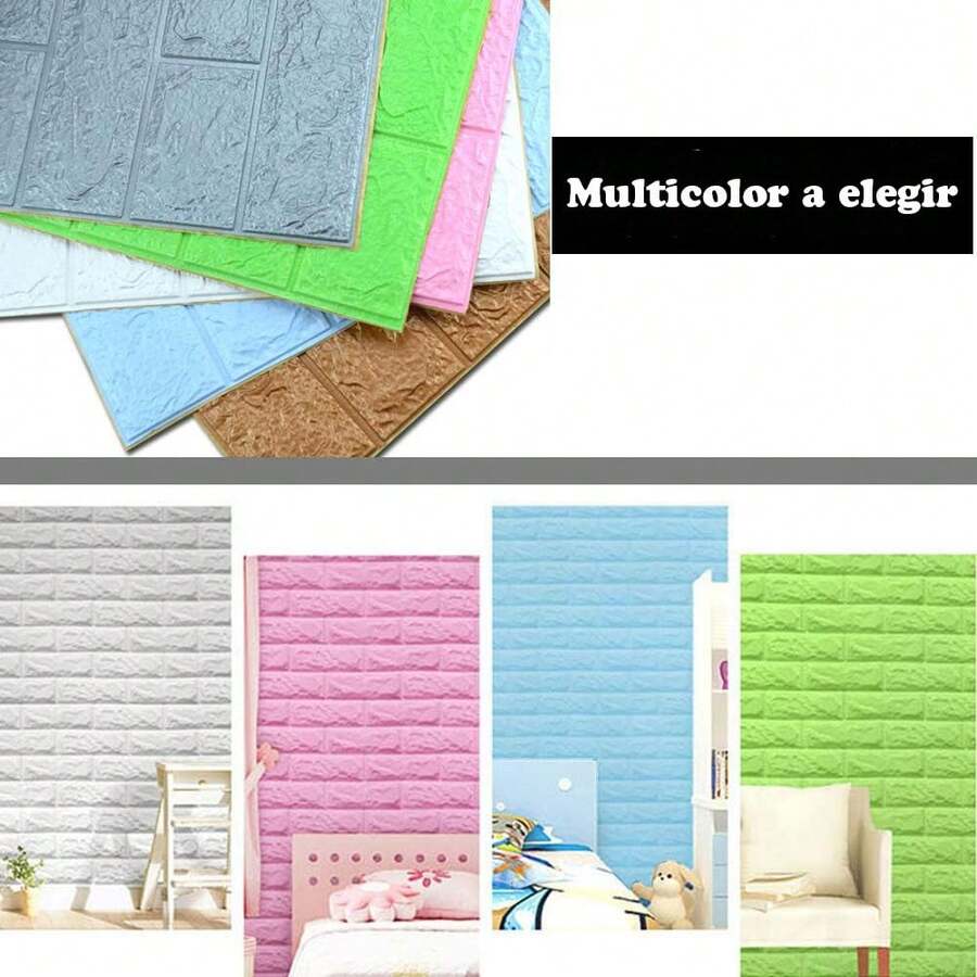 20 paneles de pared 3D para despegar y pegar