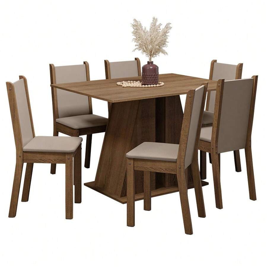 Juego de Comedor Mesa y 6 Sillas