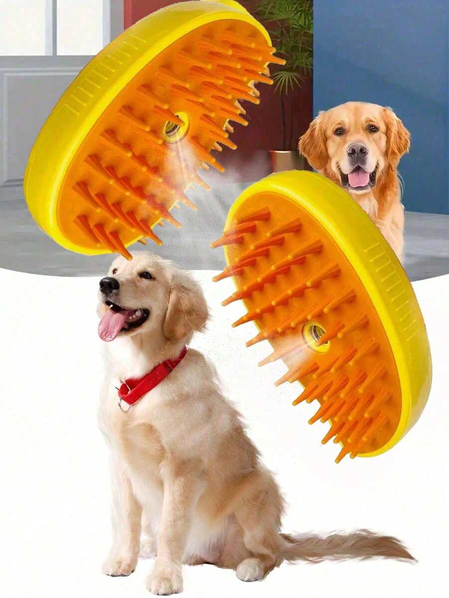 Cepillo de vapor, vaporizador y masajeador para el aseo de mascotas