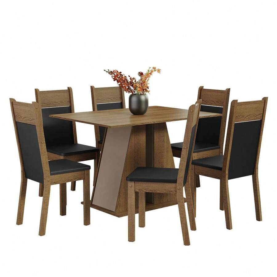 Juego de Comedor con Mesa y 6 Sillas