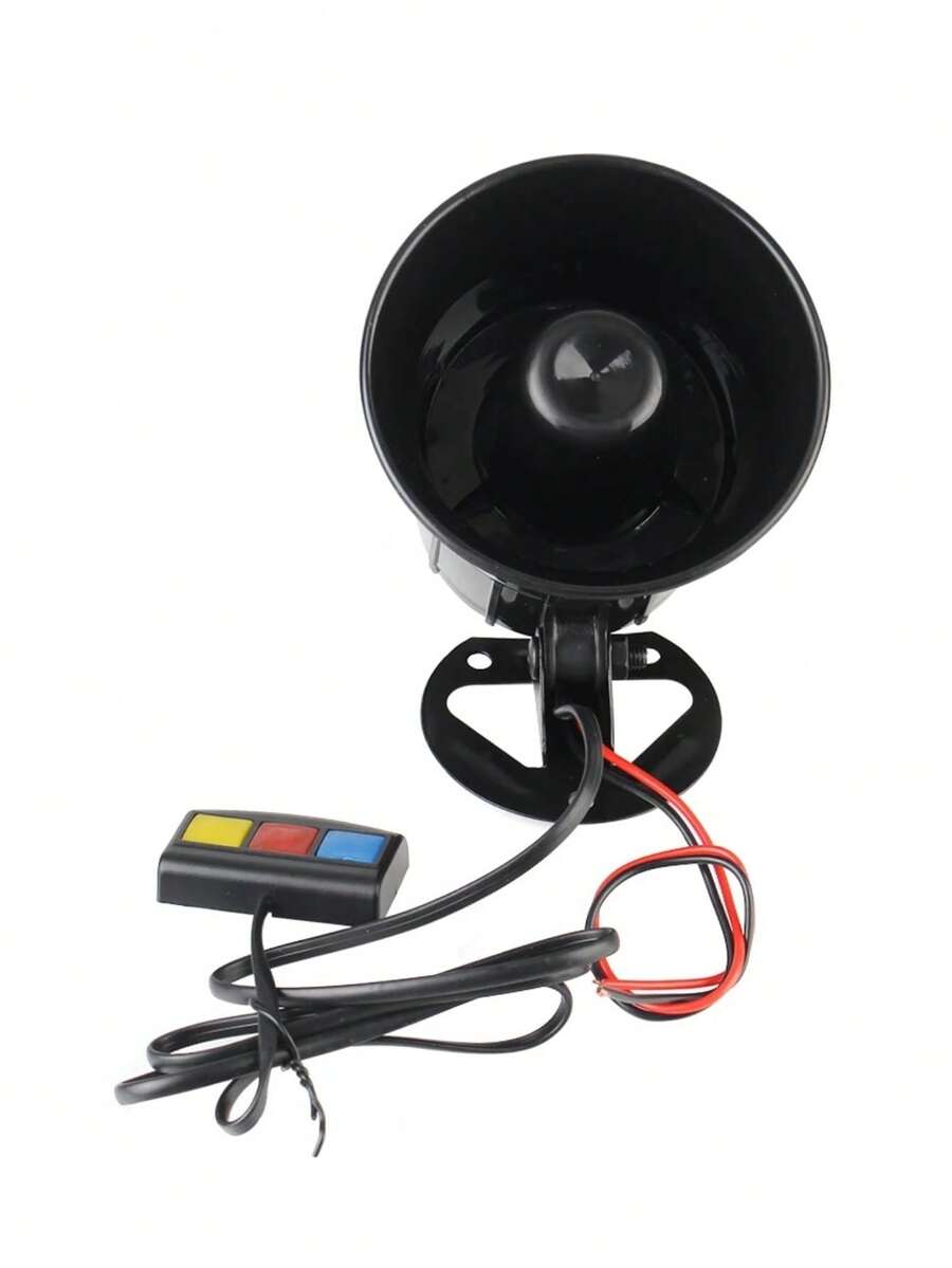 Bocina Sirena de 3 tonos sonido patrulla 110dB, 12V