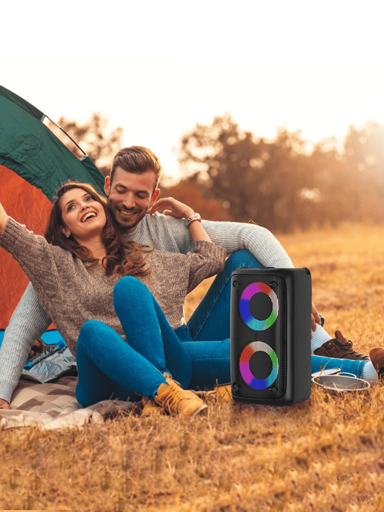 Kinglucky Altavoz inalámbrico con subwoofer